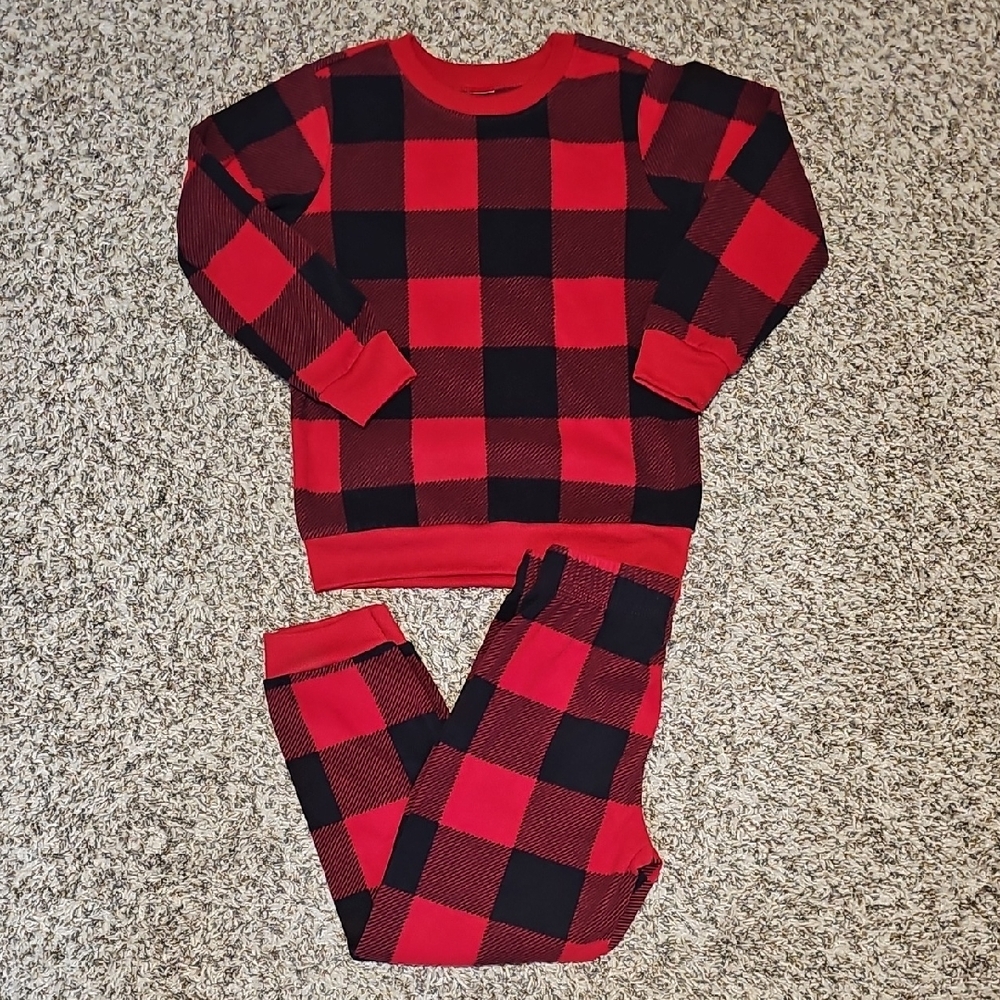 PJ Place Unisex Size S (5/6) Plaid Pajamas